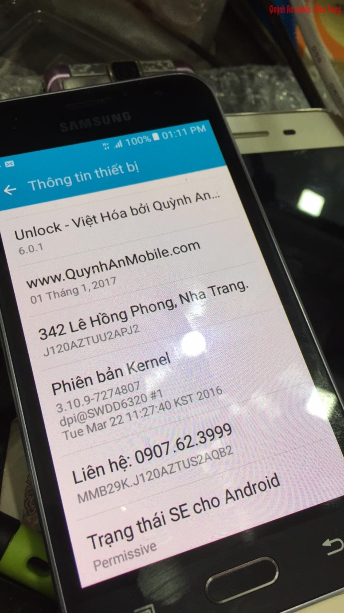 Mở mạng, nạp tiếng Việt Samsung SM-J120AZ Samsung Galaxy Amp 2 tại Nha Trang