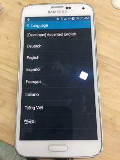 Nạp Tiếng Việt Samsung Galaxy S5 xách tay Mỹ