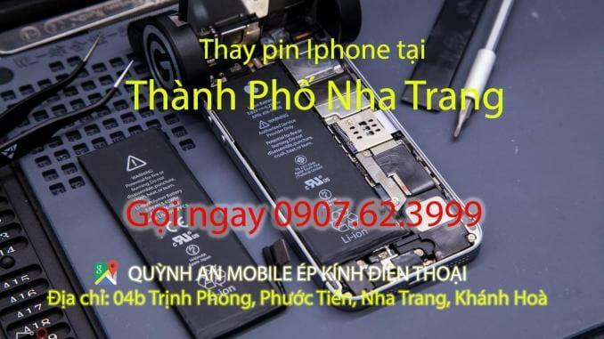 Dia Chi thay pin iphone Nha Trang
