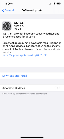 Apple ra mắt iOS 13.5.1, vô hiệu hóa công cụ jailbreak Unc0ver - Ảnh 1.