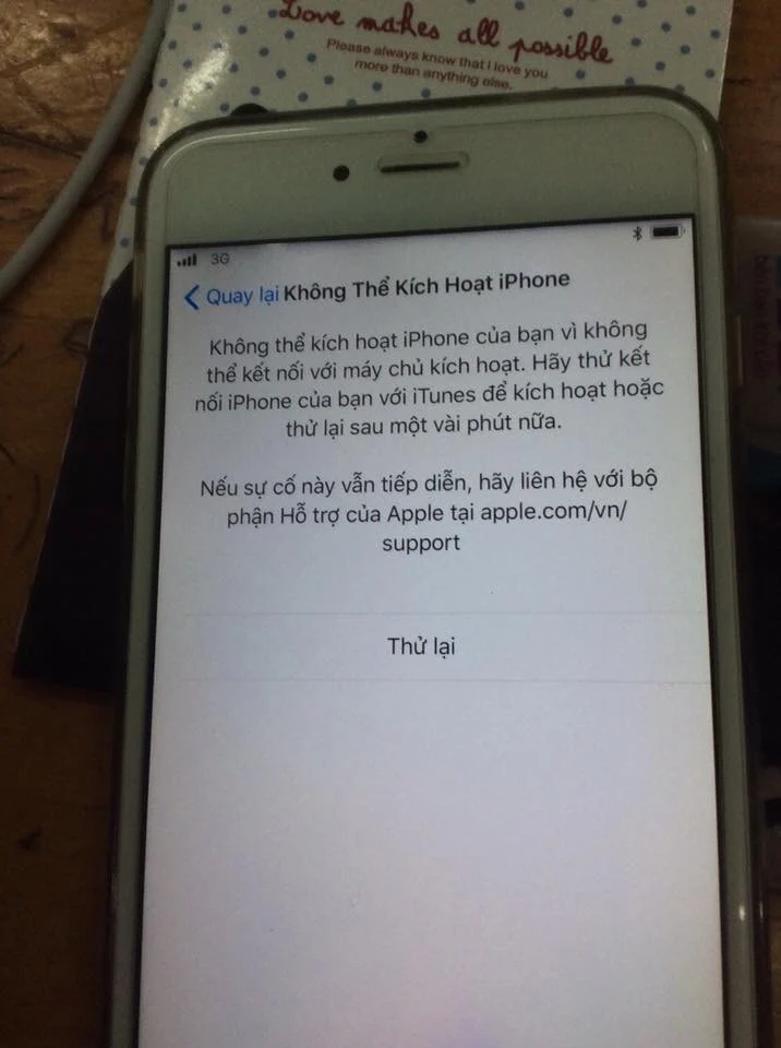 Sửa iphone 5,5s,5c lỗi không kích hoạt được tại Nha Trang