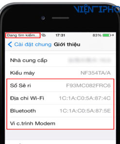 Sửa iPhone 6s, 6S Plus mất imei tại Nha Trang