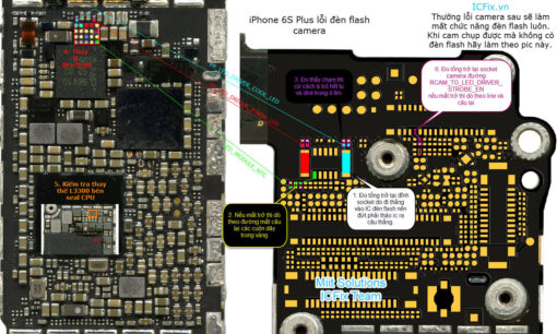 Sửa iPhone 6s, 6S Plus mất đèn flash tại Nha Trang 1